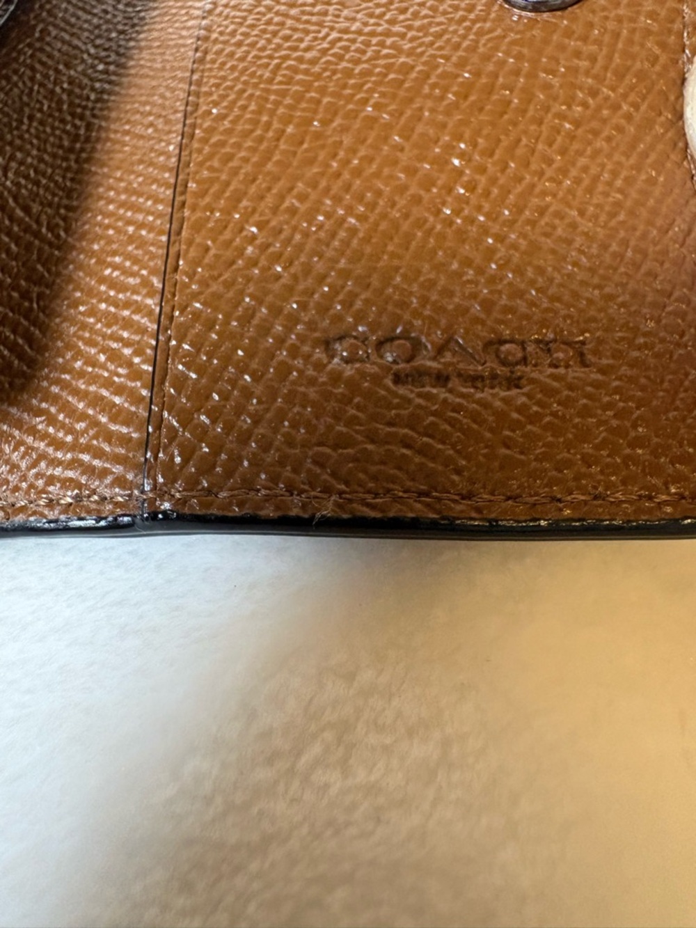 Coach Brown Leather Key & Card Holder - Picture 4 of 7